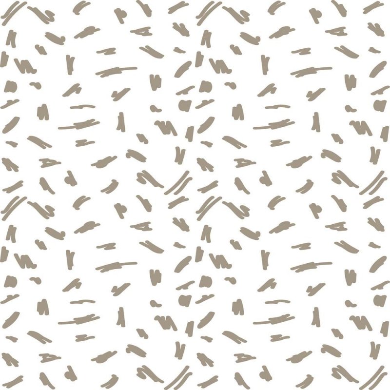 Papel de Parede Adesivo Desenho à Mão Marrom e Branco N08113 - Papel na Parede