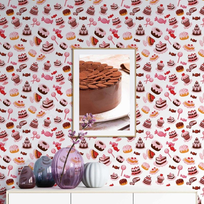 Papel de Parede Adesivo Doces 826 - Papel na Parede
