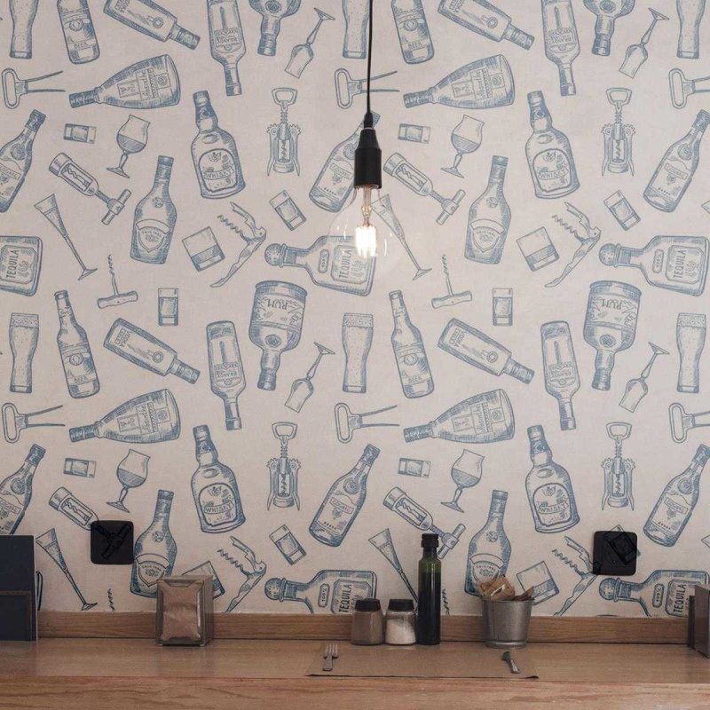Papel de Parede Adesivo Drinks e bebidas N03058 - Papel na Parede