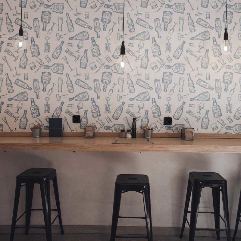 Papel de Parede Adesivo Drinks e bebidas N03058 - Papel na Parede