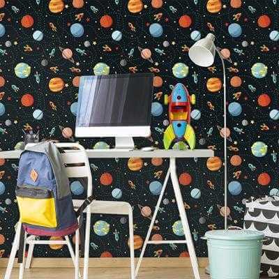 Papel de Parede Adesivo Espaço 146082746 - Papel na Parede