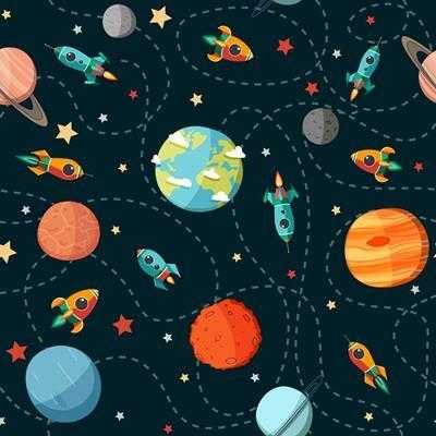 Papel de Parede Adesivo Espaço 146082746 - Papel na Parede