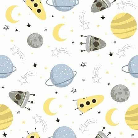Papel de Parede Adesivo Espaço Naves 10519870 - Papel na Parede