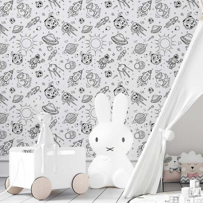 Papel de Parede Adesivo Espaço Sideral N03124 - Papel na Parede