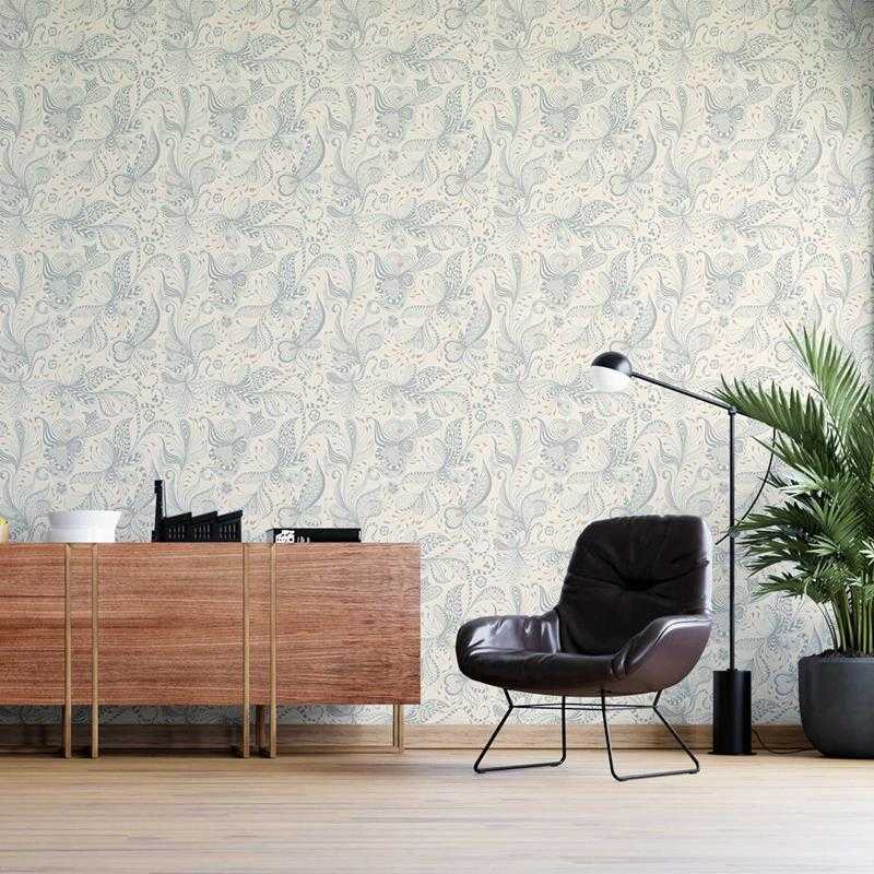 Papel de Parede Adesivo Estampa Étnica Floral N05257 - Papel na Parede