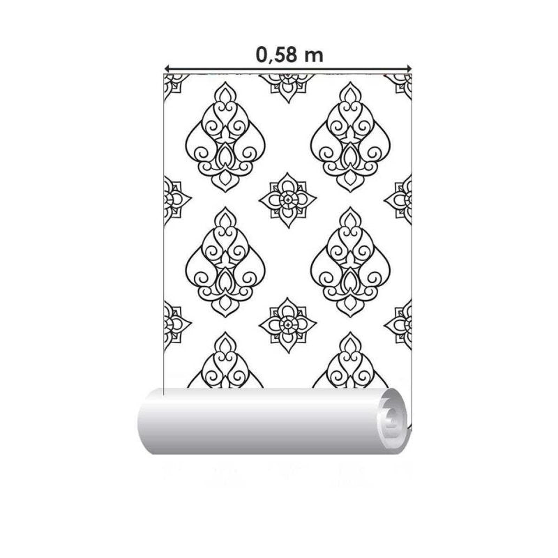 Papel de Parede Adesivo Estampa Thai para Colorir N05200 - Papel na Parede