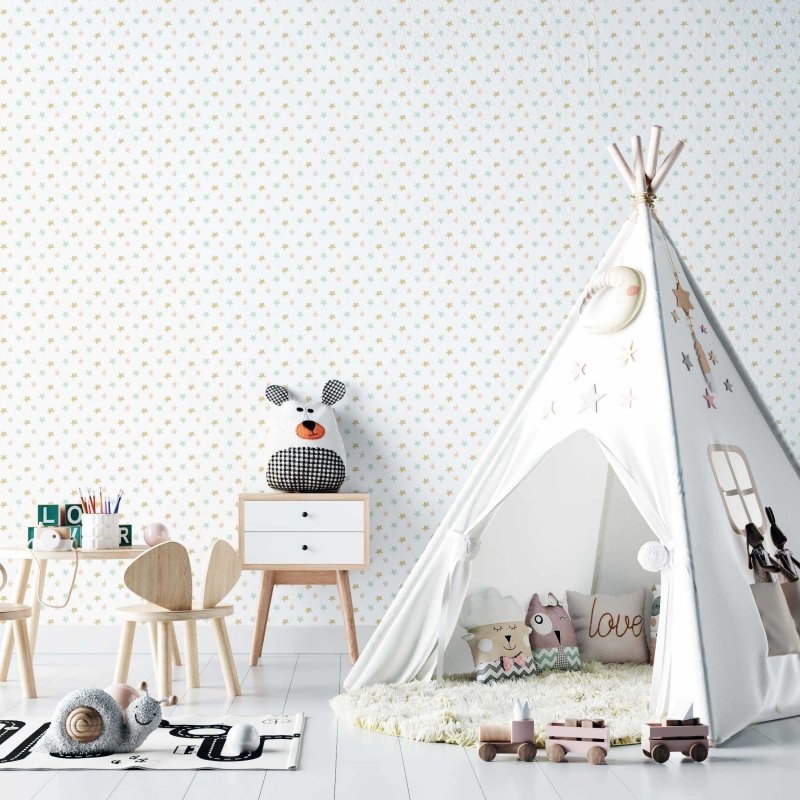 Papel de Parede Adesivo Estrela Infantil N02242 - Papel na Parede