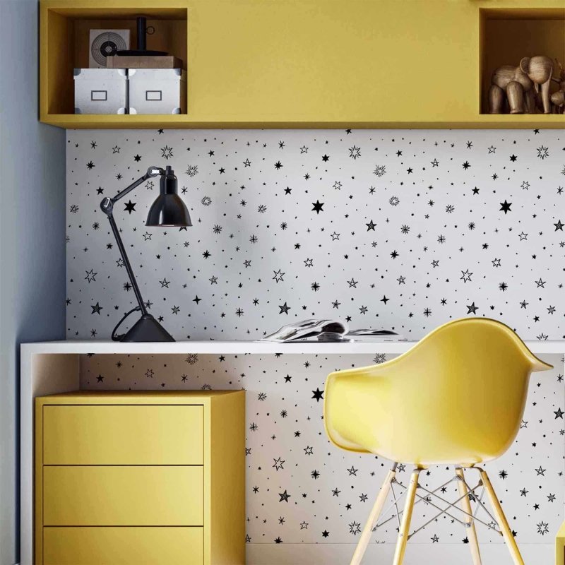 Papel de Parede Adesivo Estrela N366 - Papel na Parede