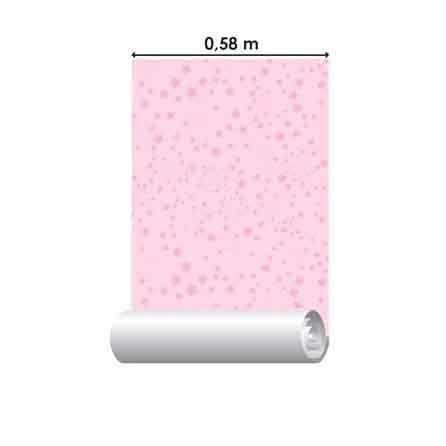 Papel de Parede Adesivo Estrela Rosa 060814 - Papel na Parede