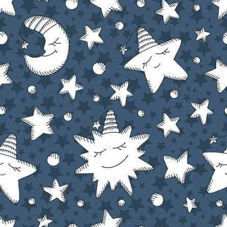 Papel de Parede Adesivo Estrelas Azul 335109326 - Papel na Parede
