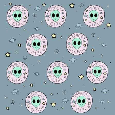 Papel de Parede Adesivo ET Planetas Tumblr Espaço 632482 - Papel na Parede