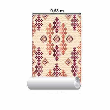 Papel de Parede Adesivo Étnico Jovem Colorido 278557169 - Papel na Parede