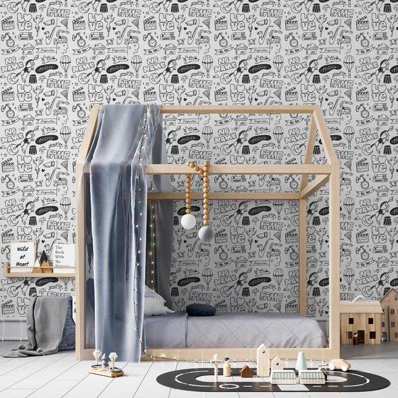 Papel de Parede Adesivo Fantasia para Colorir N05115 - Papel na Parede