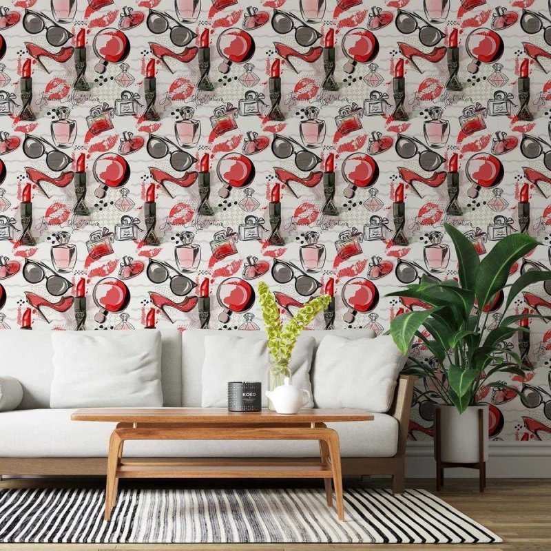 Papel de Parede Adesivo Feminino N03052 - Papel na Parede