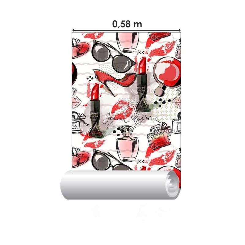 Papel de Parede Adesivo Feminino N03052 - Papel na Parede