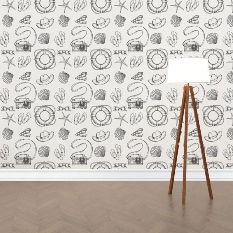 Papel de Parede Adesivo Férias Colorir N015130 - Papel na Parede