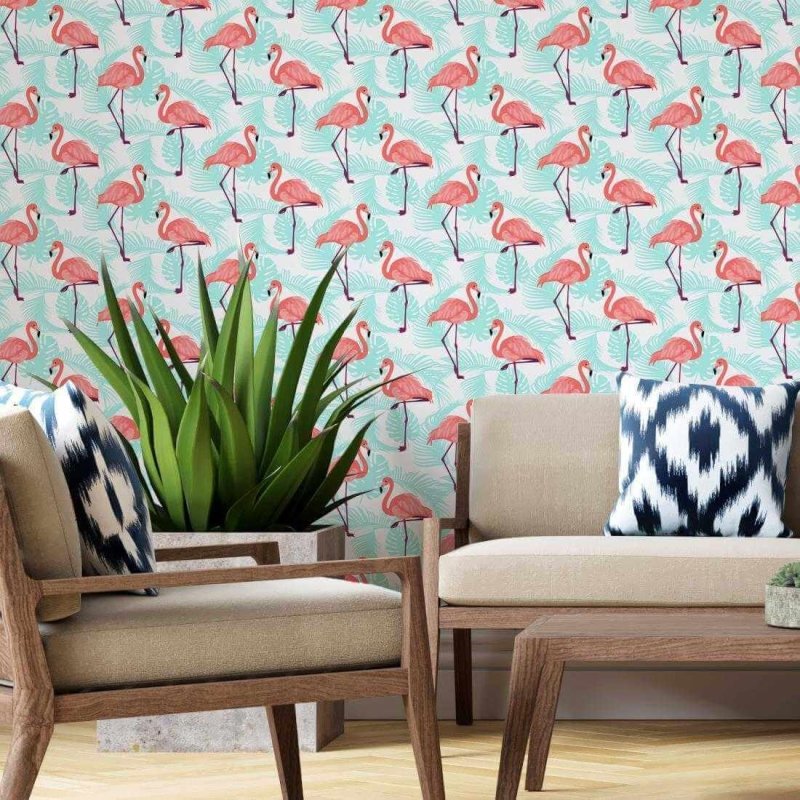 Papel de Parede Adesivo Flamingo N305423 - Papel na Parede
