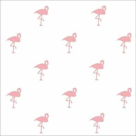 Papel de Parede Adesivo Flamingo Rosa 52472 - Papel na Parede