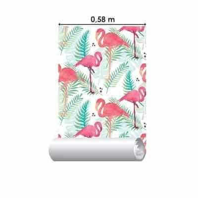 Papel de Parede Adesivo Flamingo Tumblr N302057 - Papel na Parede