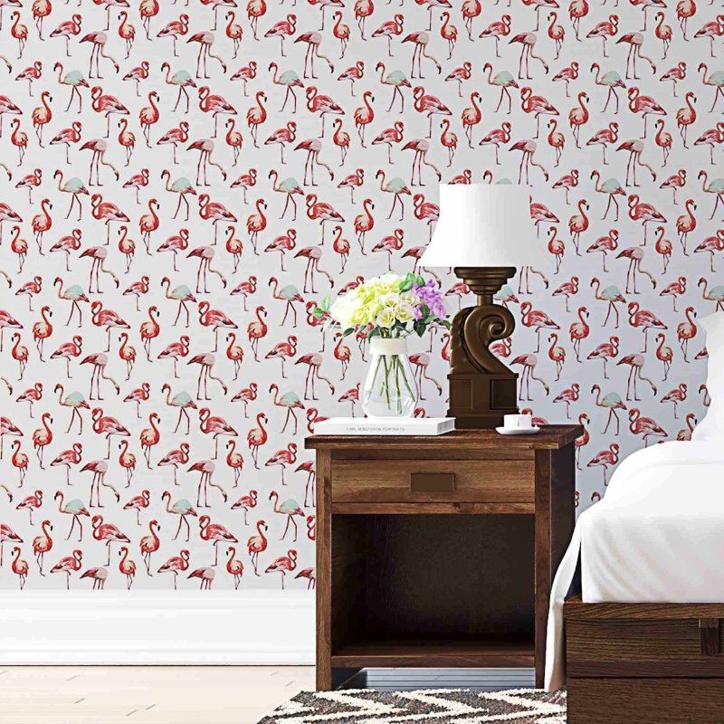 Papel de Parede Adesivo Flamingos N315001 - Papel na Parede