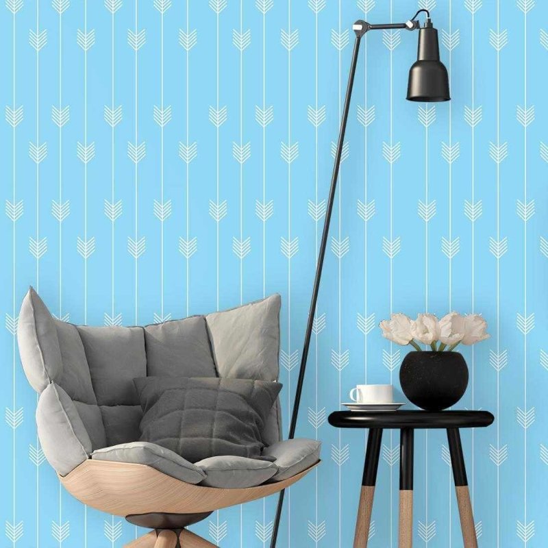 Papel de Parede Adesivo Flecha Jovem Azul 248932 - Papel na Parede