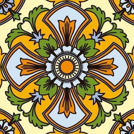 Papel de Parede Adesivo Flor Ornamental 761248339 - Papel na Parede