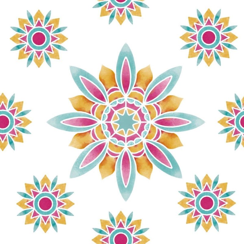 Papel de Parede Adesivo Florais Abstratos N09095 - Papel na Parede