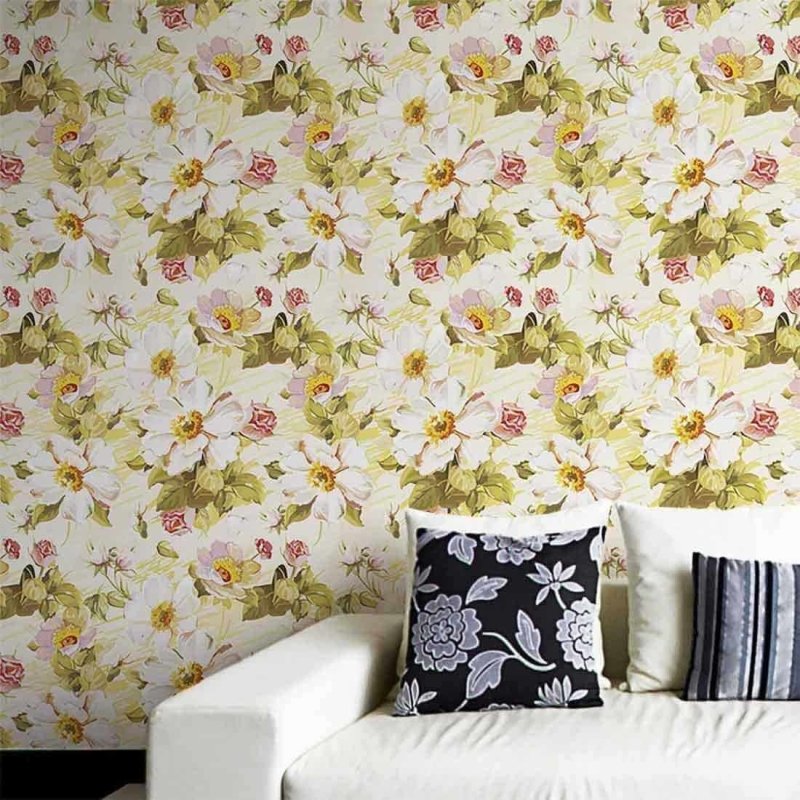 Papel de Parede Adesivo Floral 108206663 - Papel na Parede
