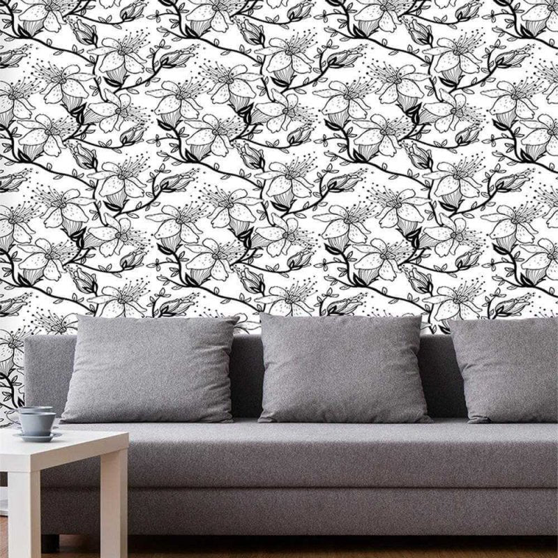 Papel de Parede Adesivo Floral 119271439 - Papel na Parede