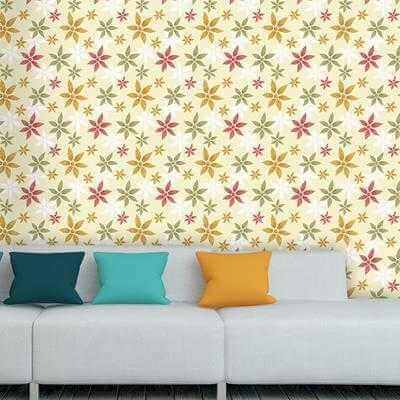 Papel de Parede Adesivo Floral 1242 - Papel na Parede