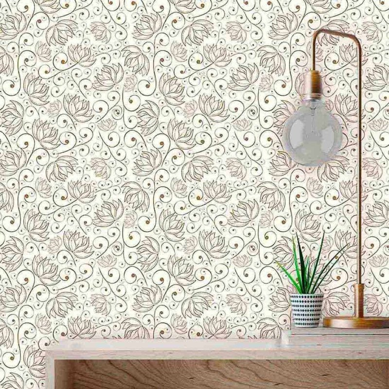 Papel de Parede Adesivo Floral 146563292 - Papel na Parede