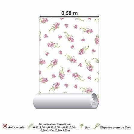 Papel de Parede Adesivo Floral 286343459 - Papel na Parede
