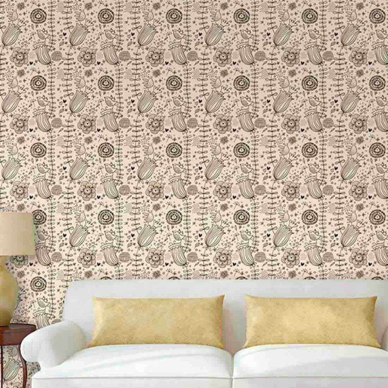 Papel de Parede Adesivo Floral 502 - Papel na Parede