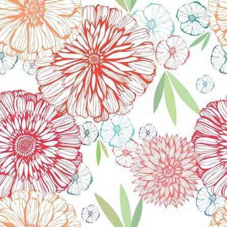 Papel de Parede Adesivo Floral 7 - Papel na Parede