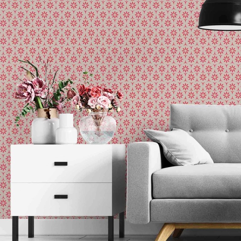 Papel de Parede Adesivo Floral 885648377 - Papel na Parede