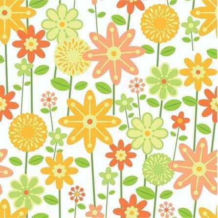 Papel de Parede Adesivo Floral Amarelo 1426 - Papel na Parede
