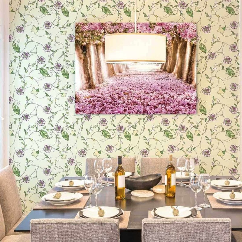 Papel de Parede Adesivo Floral Amarelo 1458 - Papel na Parede
