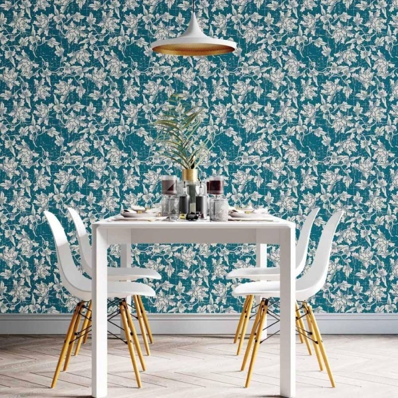 Papel de Parede Adesivo Floral Antiguidade N014214 - Papel na Parede