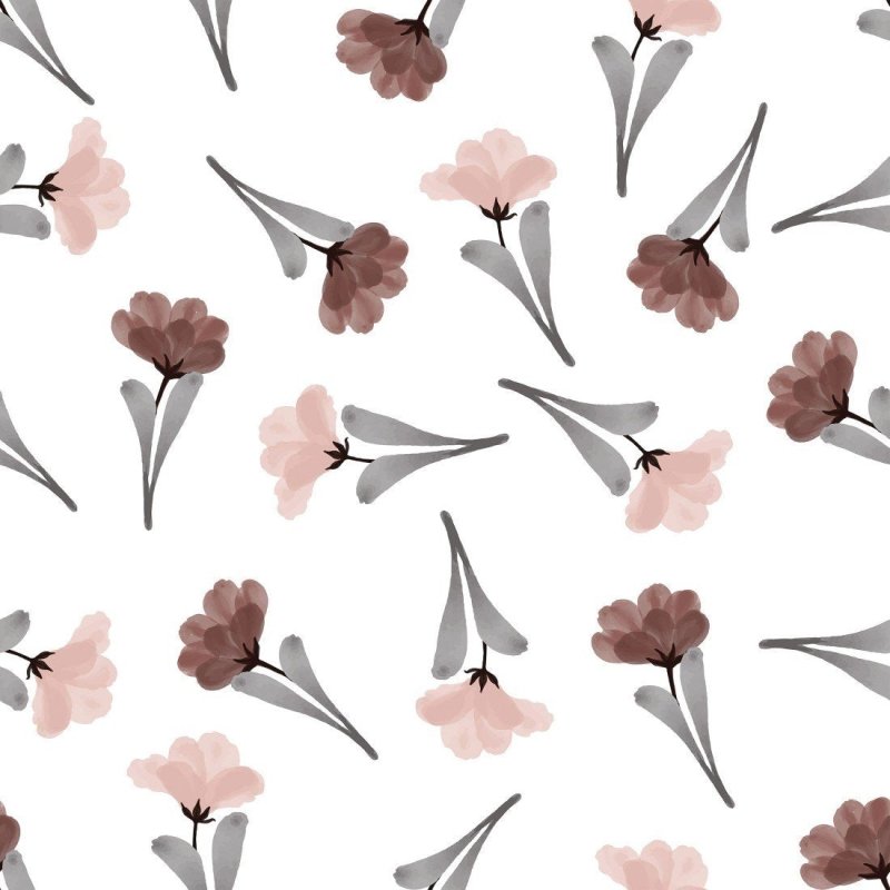 Papel de Parede Adesivo Floral Aquarela N019078 - Papel na Parede