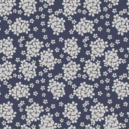 Papel de Parede Adesivo Floral Azul 129085823 - Papel na Parede