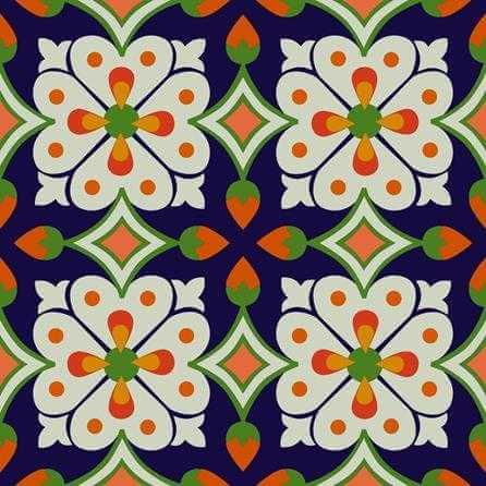 Papel de Parede Adesivo Floral Azul 133010822 - Papel na Parede