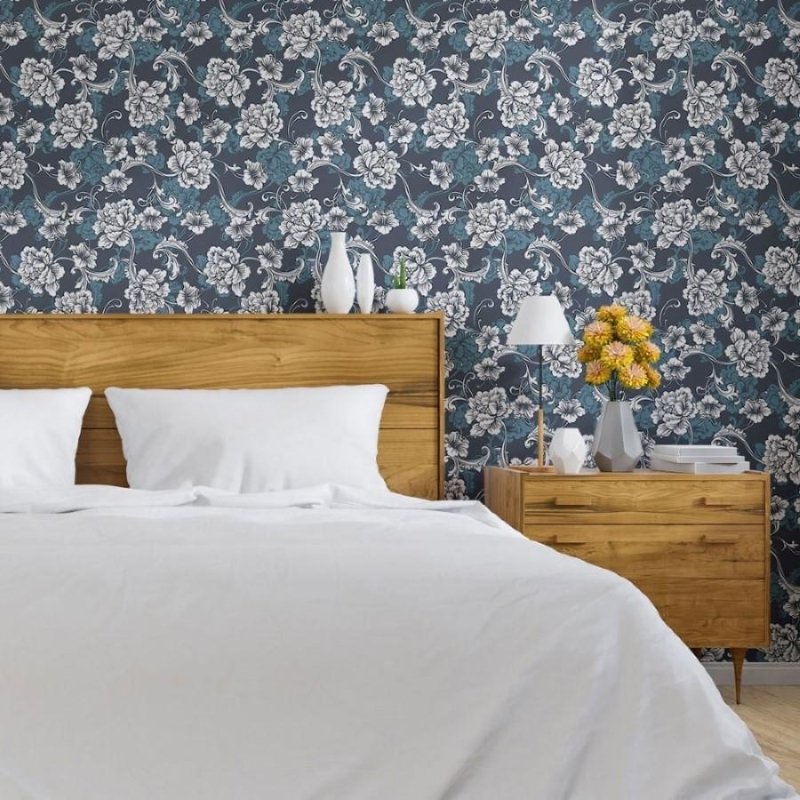 Papel de Parede Adesivo Floral Baroque N013217 - Papel na Parede