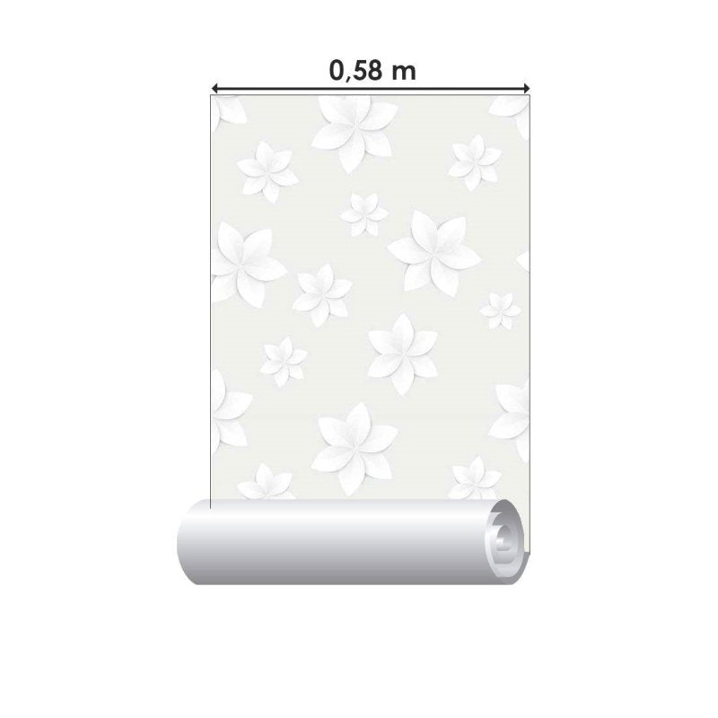 Papel de Parede Adesivo Floral Claro N014213 - Papel na Parede