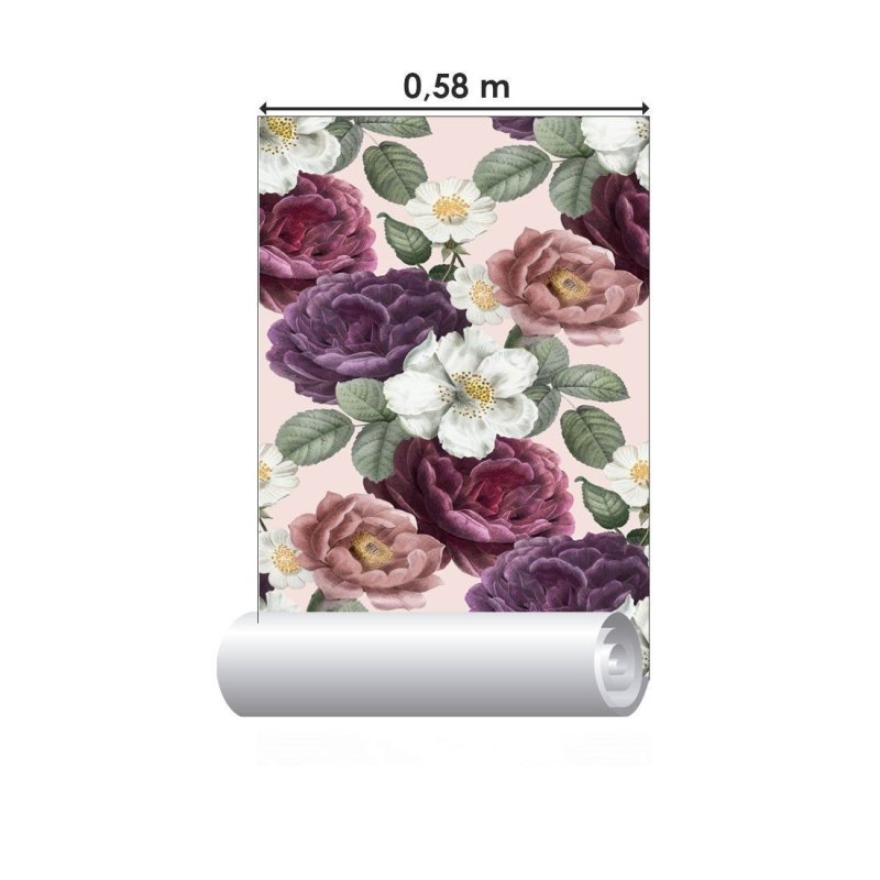 Papel de Parede Adesivo floral clássico N014125 - Papel na Parede