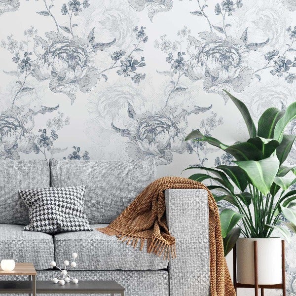 Papel de Parede Adesivo Floral Comércio N02201 - Papel na Parede