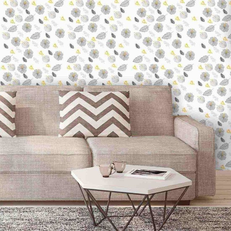 Papel de Parede Adesivo Floral Flor Jovem Colorido 62534 - Papel na Parede
