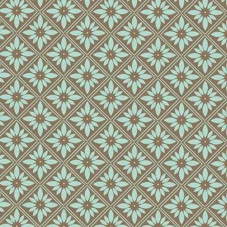 Papel de Parede Adesivo Floral Geométrico Azul 892247507 - Papel na Parede