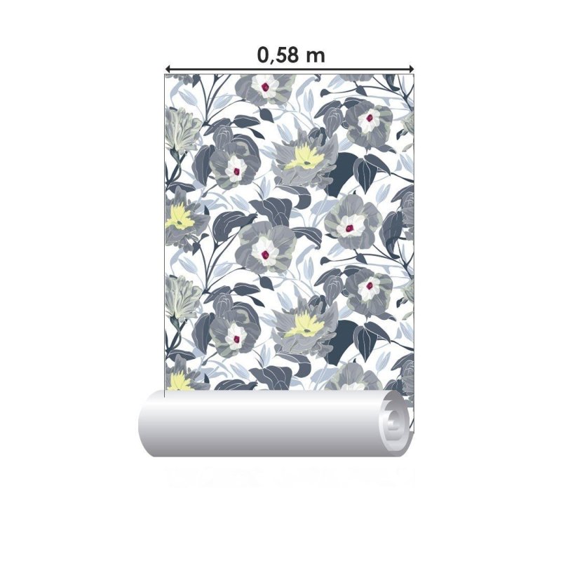 Papel de Parede Adesivo Floral Glory Flower N014018 - Papel na Parede