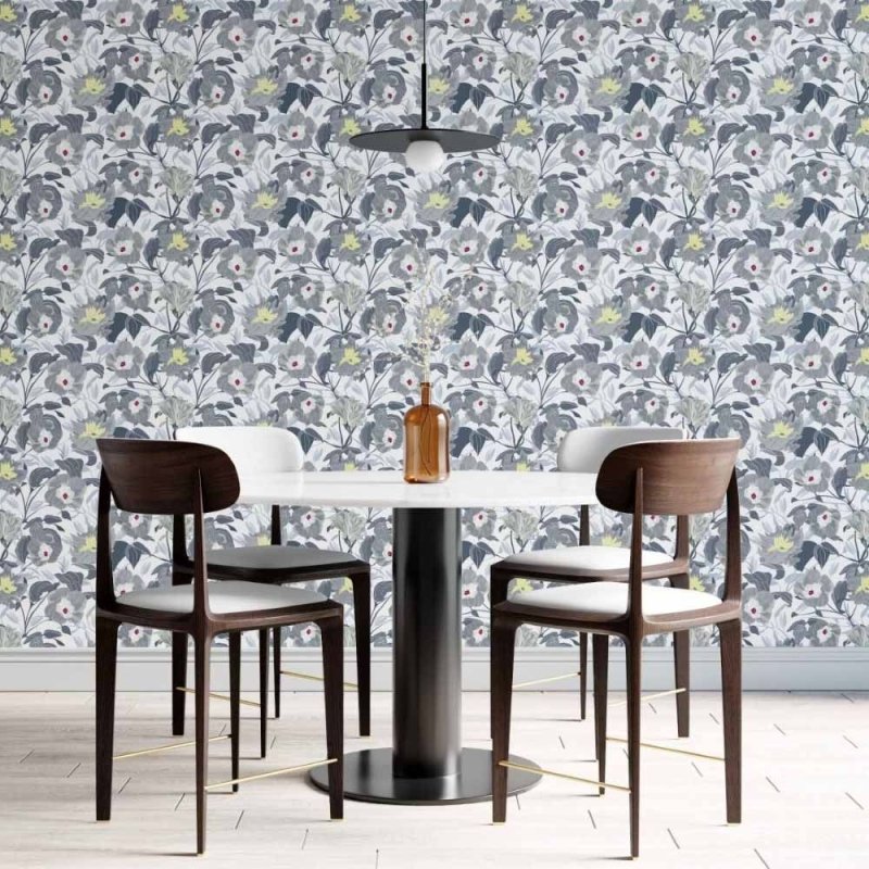 Papel de Parede Adesivo Floral Glory Flower N014018 - Papel na Parede