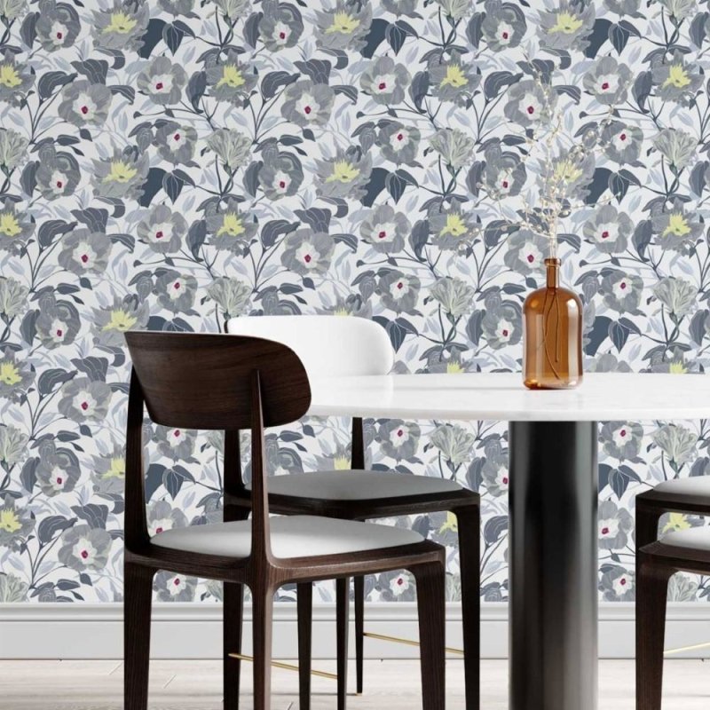 Papel de Parede Adesivo Floral Glory Flower N014018 - Papel na Parede